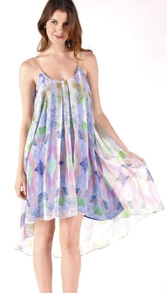 Tropical Print Maxi Dress For Tall Woman