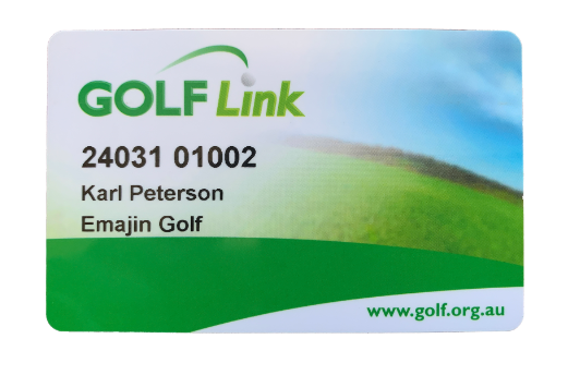 golf handicap card